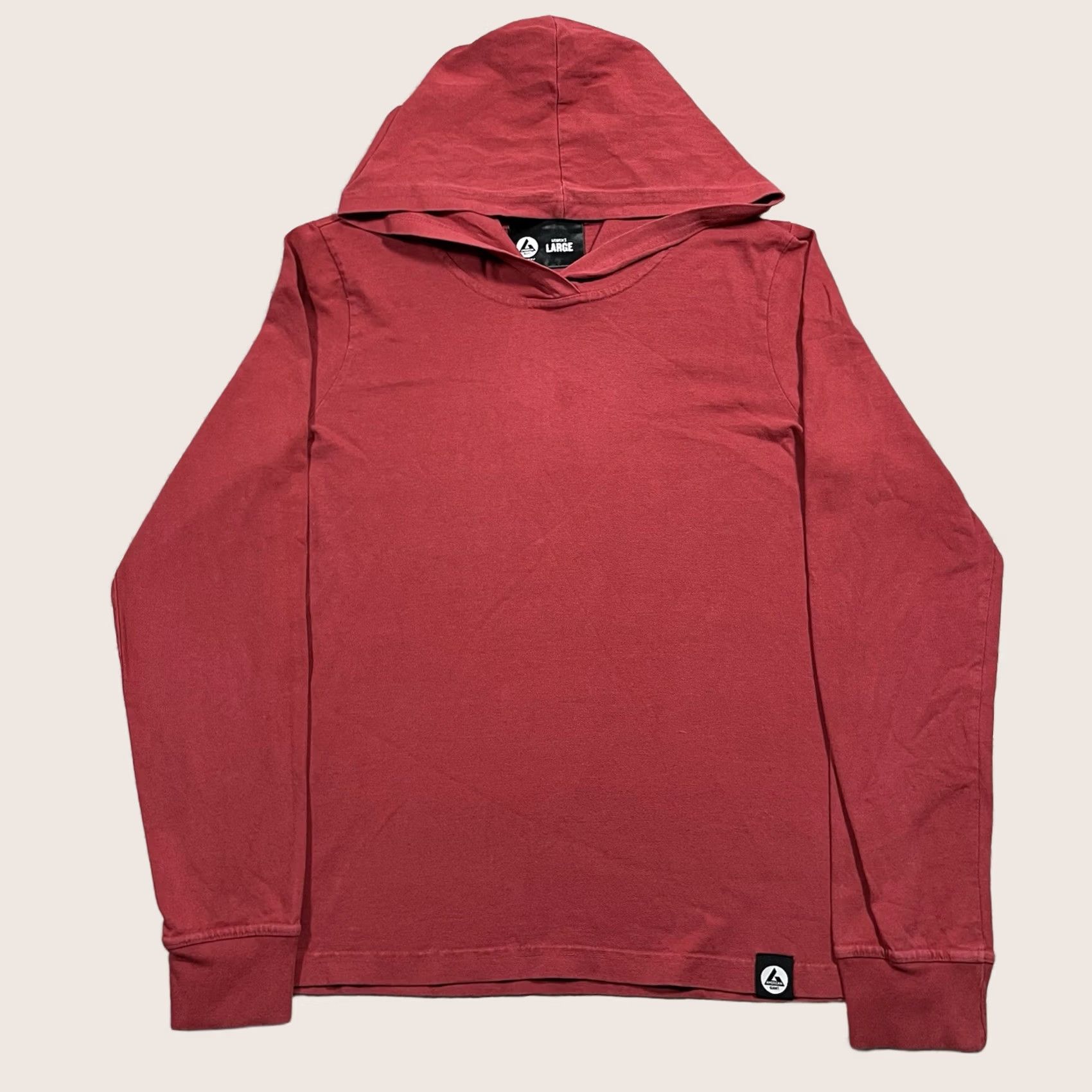 Vintage American Giant Womens L Red Hoodie Sweatshirt Cotton USA Outdoor Pullover Size L / US 10 / IT 46 - 1 Thumbnail