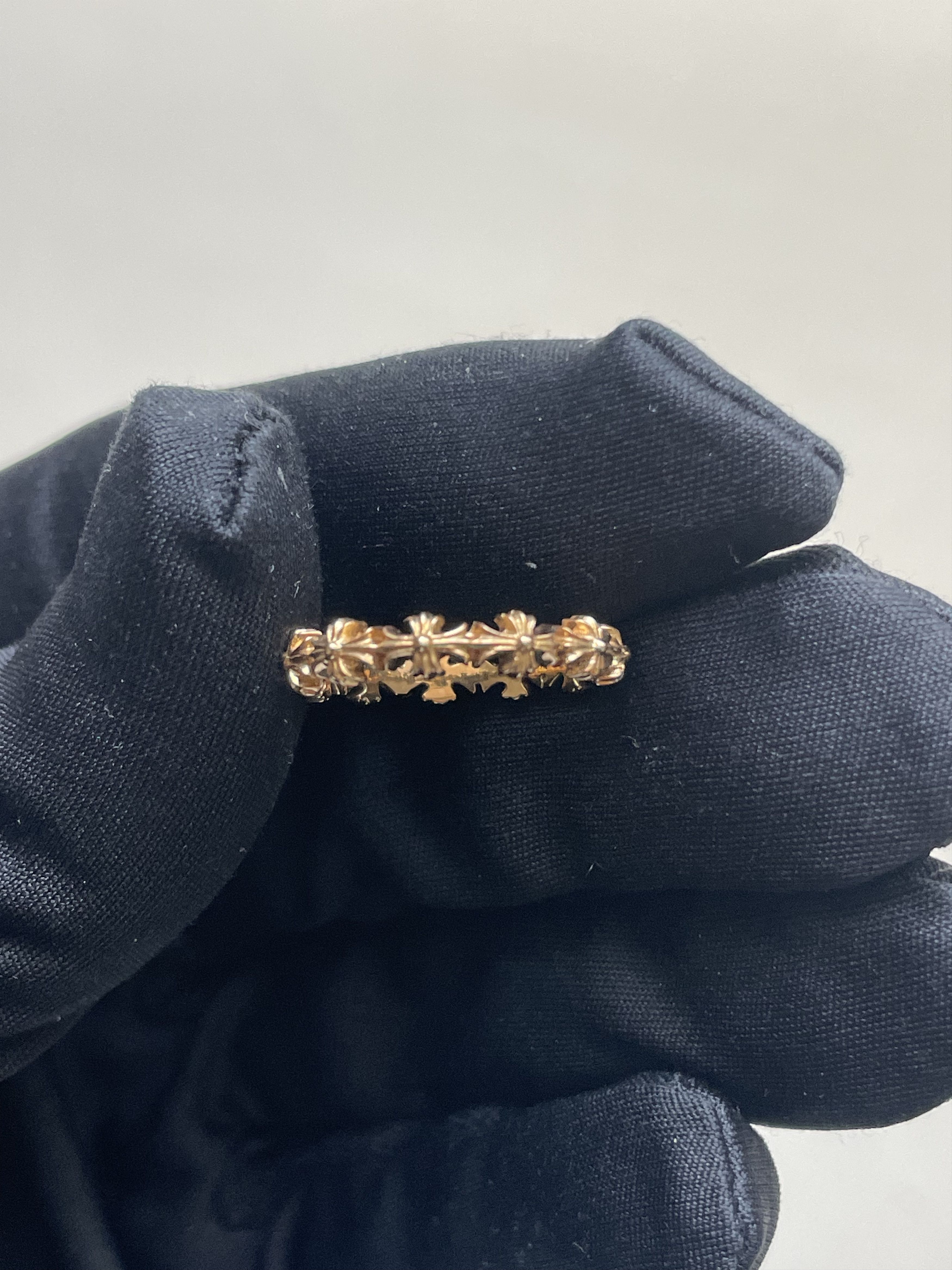 Chrome Hearts Chrome Hearts 22K Gold Tiny E Plus Brand Ring Size ONE SIZE - 6 Thumbnail