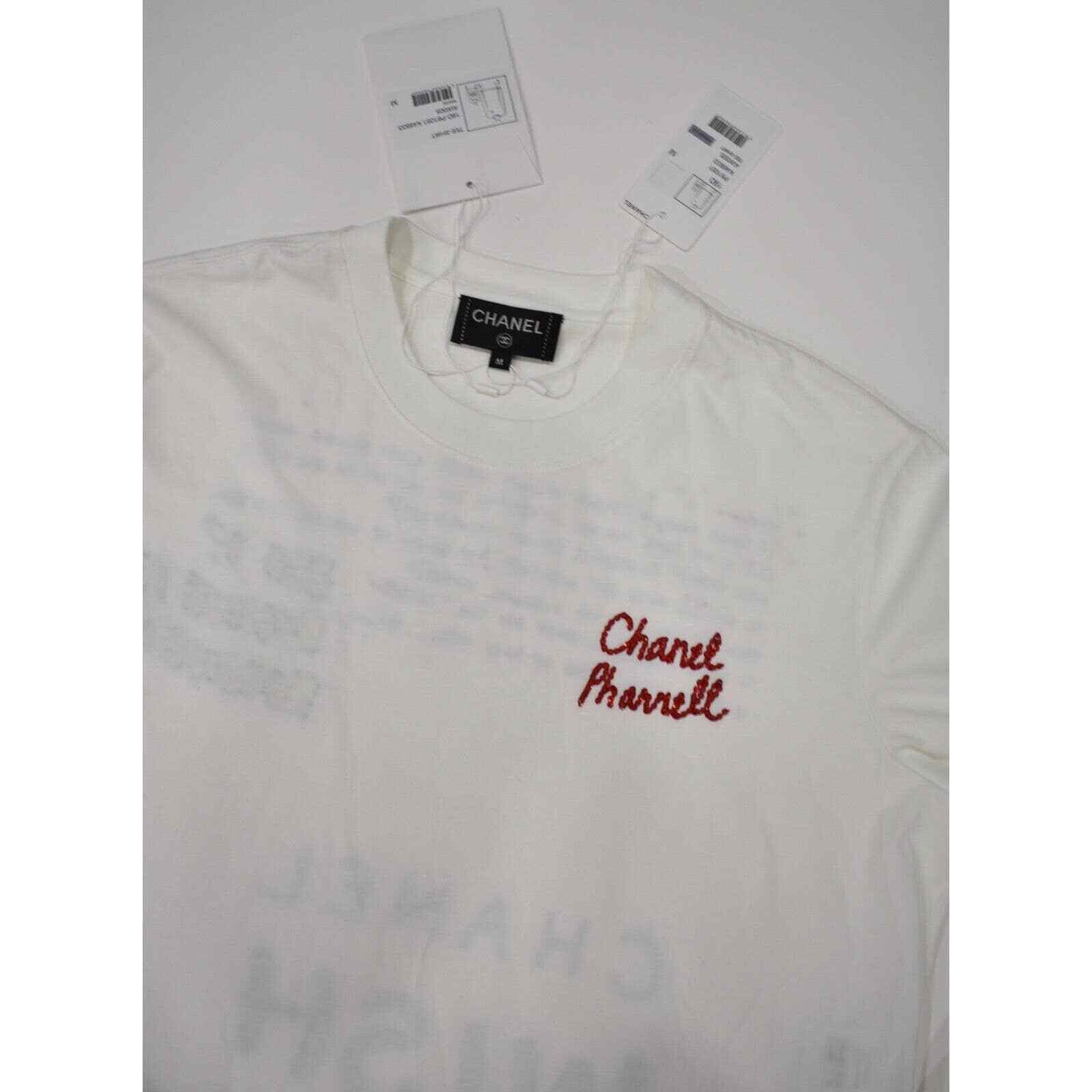 Chanel Chanel X Pharrell Collection Long Sleeve Graffiti Tee Shirt Size M / US 6-8 / IT 42-44 - 4 Thumbnail