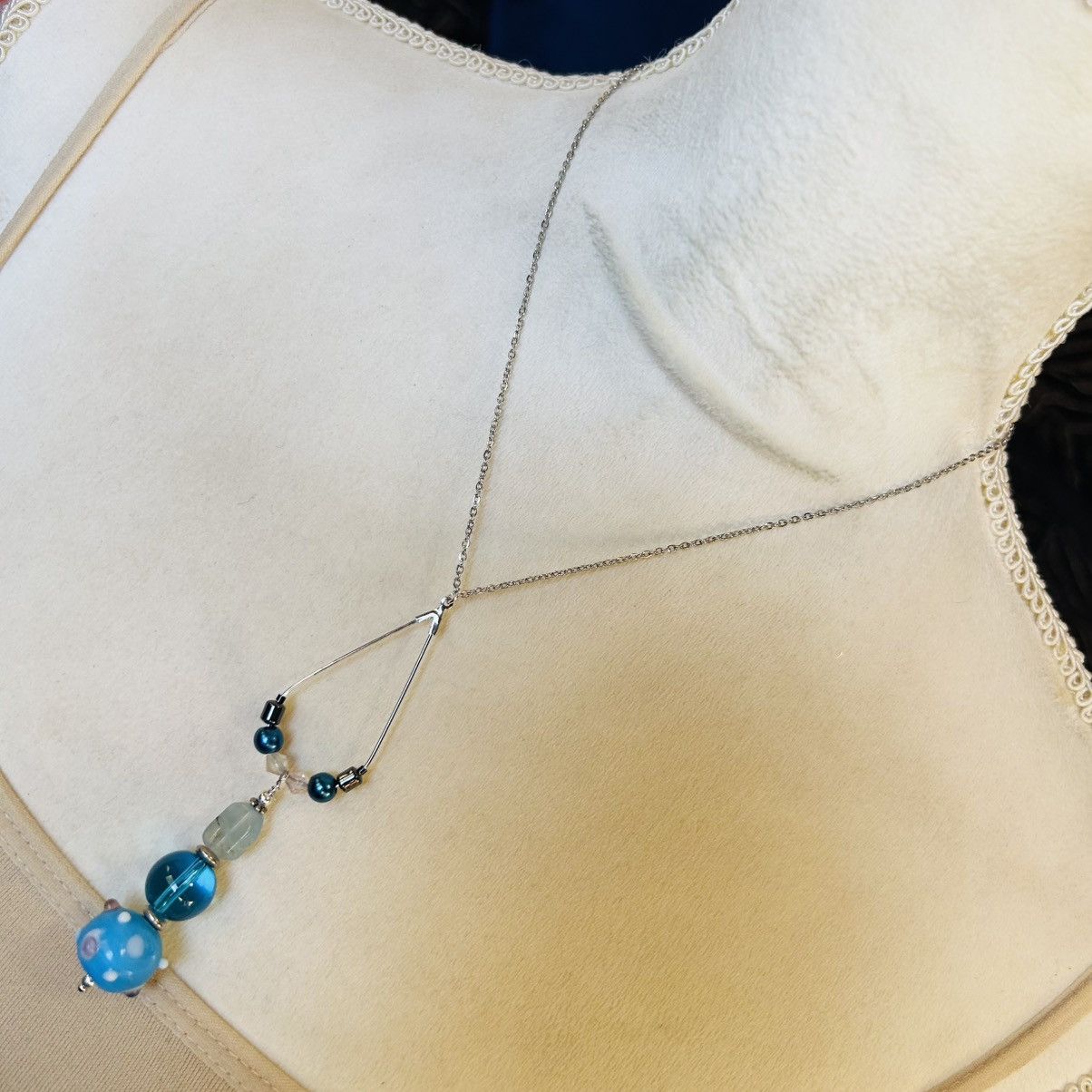 Handmade Handcrafted vintage bead changeable charm pendant necklace Size ONE SIZE - 2 Thumbnail