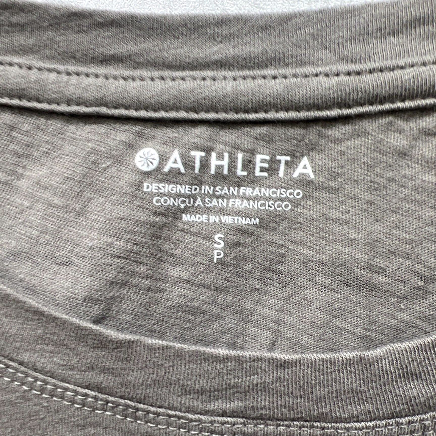 Athleta Athleta Striped T-Shirt Womens Small Beige Size S / US 4 / IT 40 - 3 Thumbnail