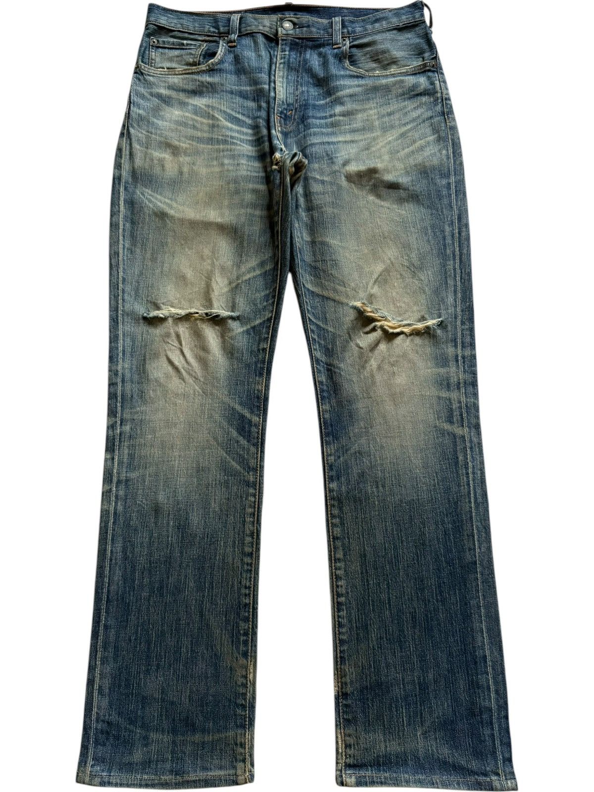 Vintage 90s Levis 505 Mud Wash Distressed Loose Jeans