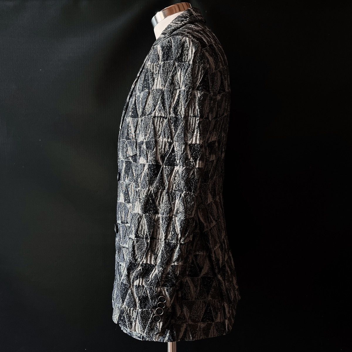 Giorgio Armani Giorgio Armani 17 FW Runway Jacquard Quilted Double Jacket Size 46R - 5 Thumbnail