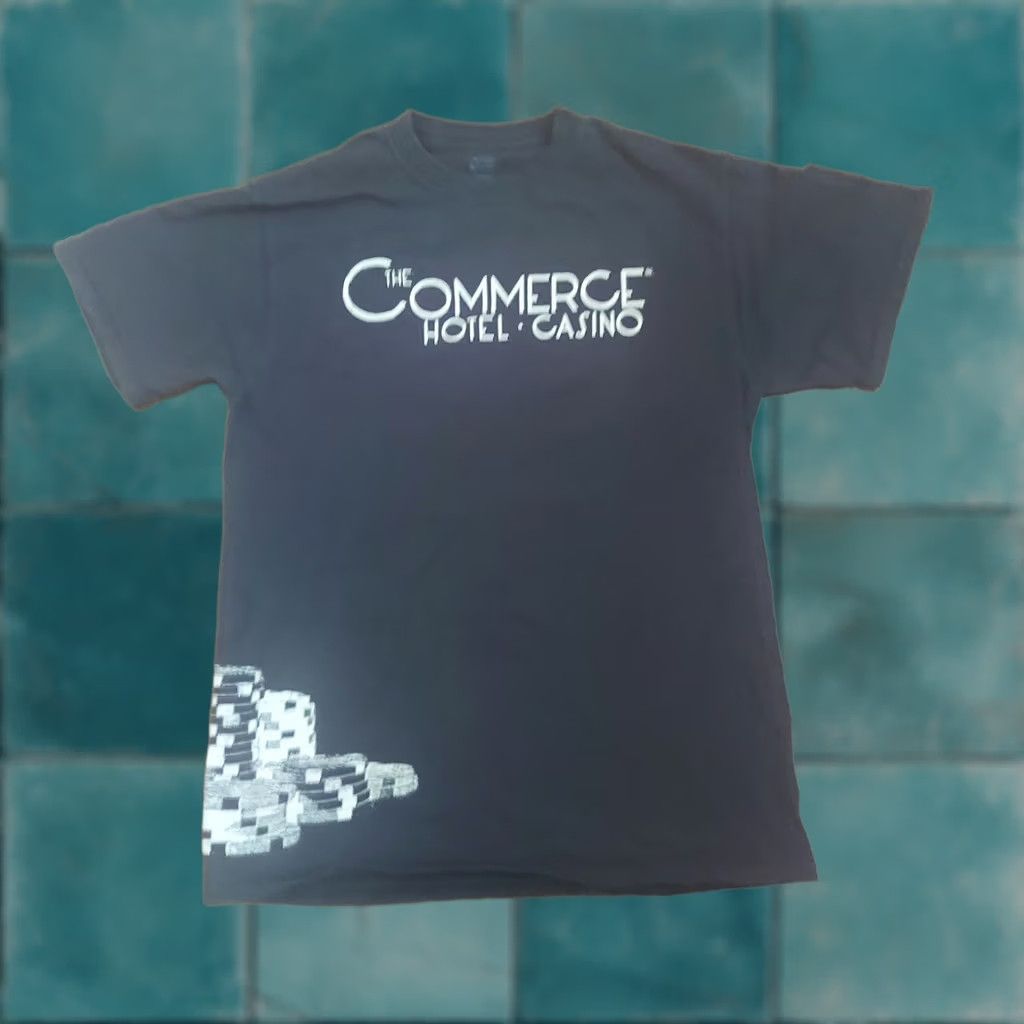 Port & Company Port & Company Commerce Home Casino T-shirt Men Black Short Sleeve Poker Chips Print Size M Size US M / EU 48-50 / 2 - 1 Thumbnail