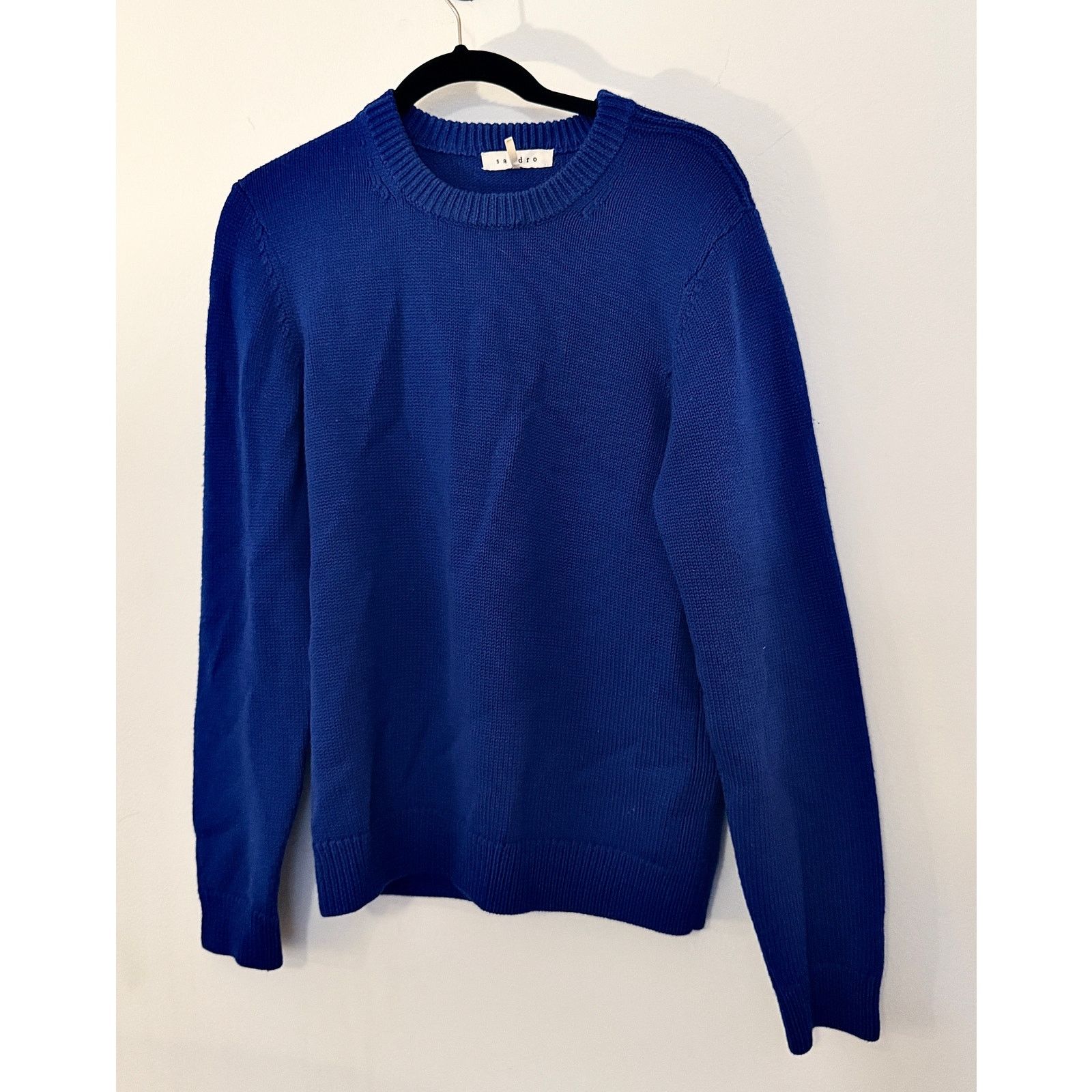 Sandro Sandro Fine Knit Royal Blue Sweater Size US M / EU 48-50 / 2 - 1 Thumbnail
