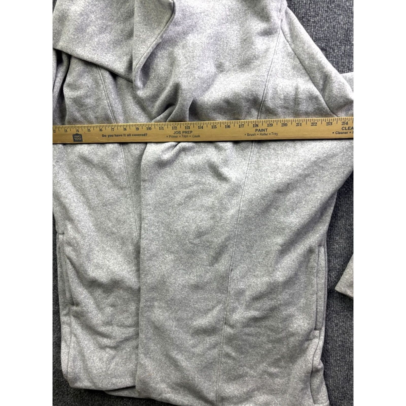 Athleta Athleta Sweatshirt Womens L Gray Fleece Cowl Neck Pullover Thermal Raglan Classic Sweatshirt L Women's Size L / US 10 / IT 46 - 4 Thumbnail