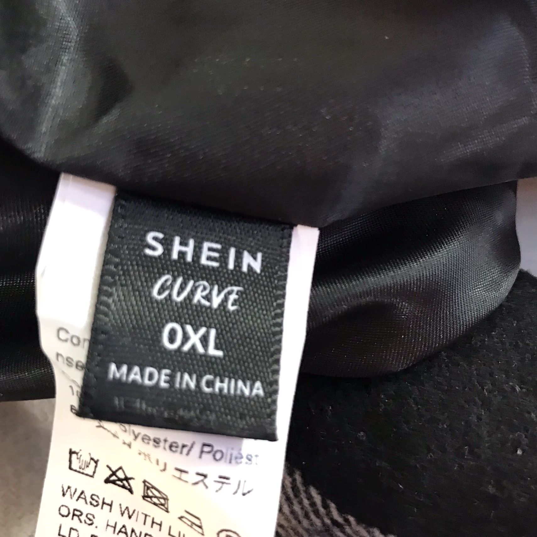 Shein VINTAGE SheIn Women’s Plaid Flannel Overcoat Long Coat Fall Winter XL Black/White Casual Business Size XL / US 12-14 / IT 48-50 - 5 Thumbnail
