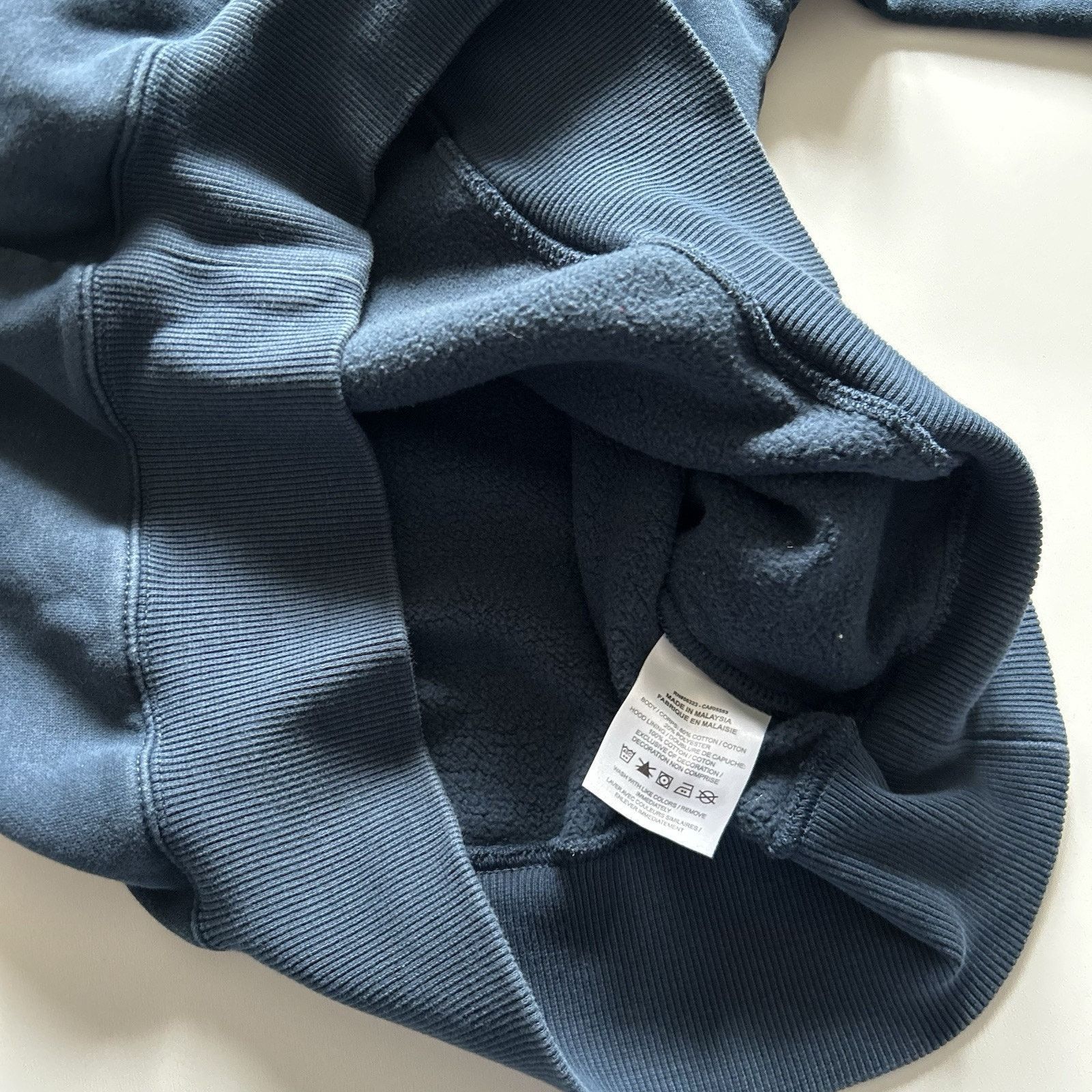 Nike × Vintage Nike Center Swoosh Navy Blue Women’s Oversized Hoodie Small Size S / US 4 / IT 40 - 8 Thumbnail