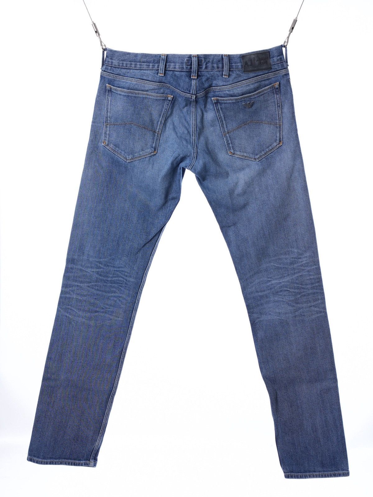 Armani Vintage Armani Jeans Metal Logo Blue Denim Comfort fit Size US 34 / EU 50 - 2 Thumbnail