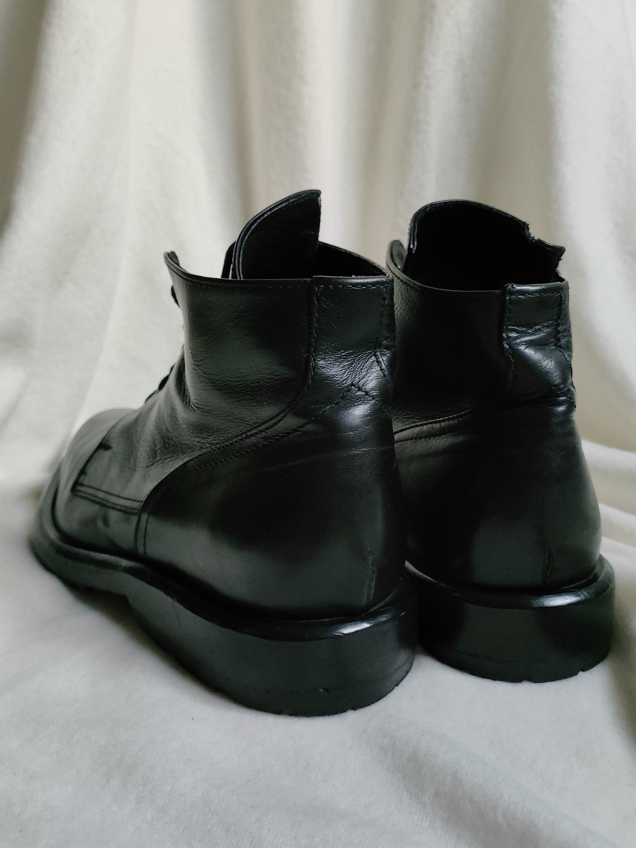 Dirk Bikkembergs 90s Dirk Bikkembergs Black Leather Lace Up Combat Boots Size US 8 / EU 41 - 10 Thumbnail