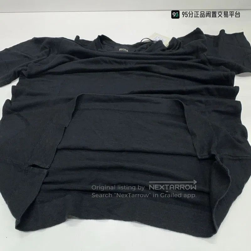 Ermenegildo Zegna Zegna Men's Solid Linen Crew Neck Short Sleeve T. Size US S / EU 44-46 / 1 - 7 Thumbnail