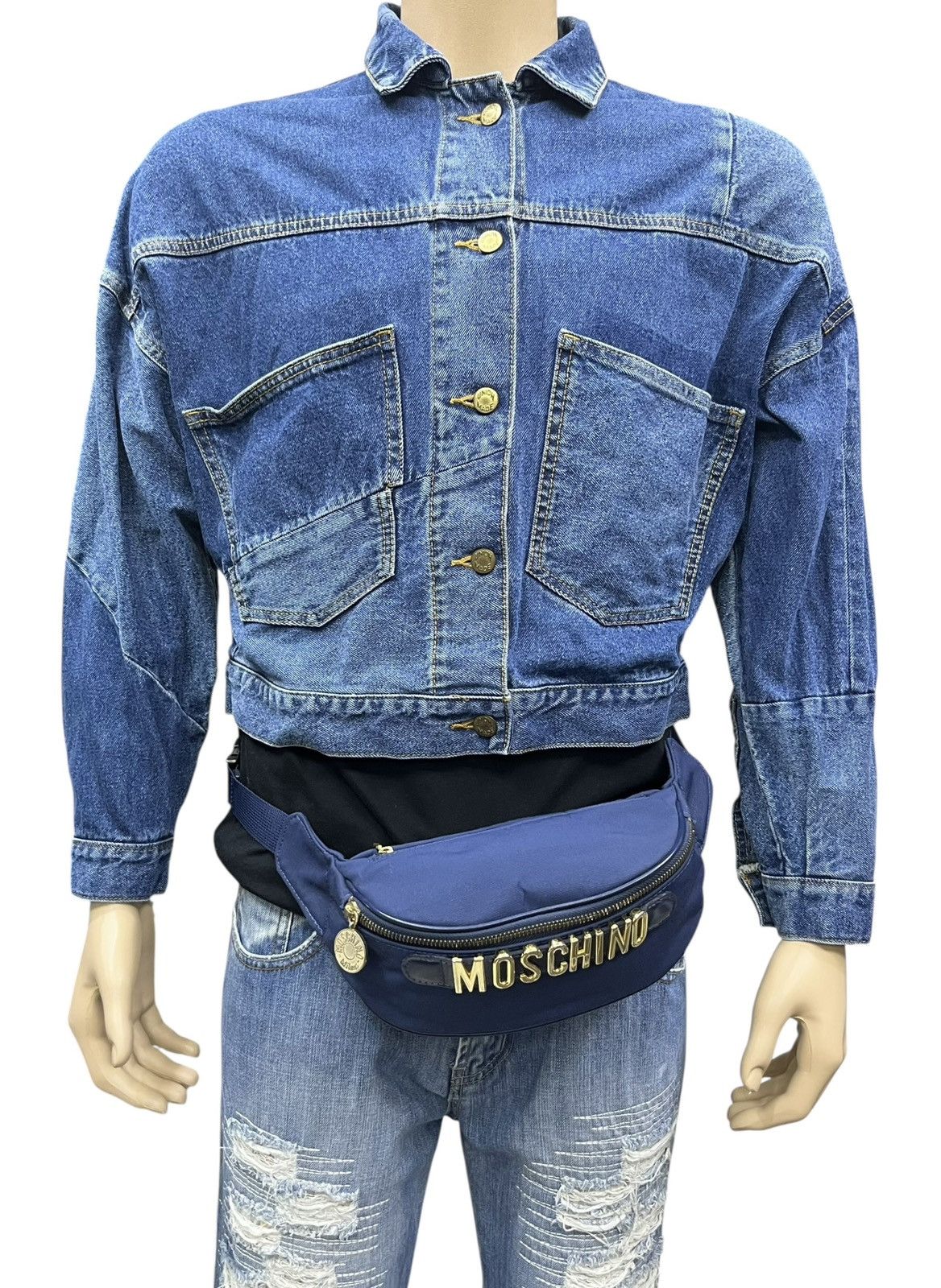 Moschino Authentic vintage Moschino waist pouch bag Made in Japan. Size ONE SIZE - 2 Thumbnail