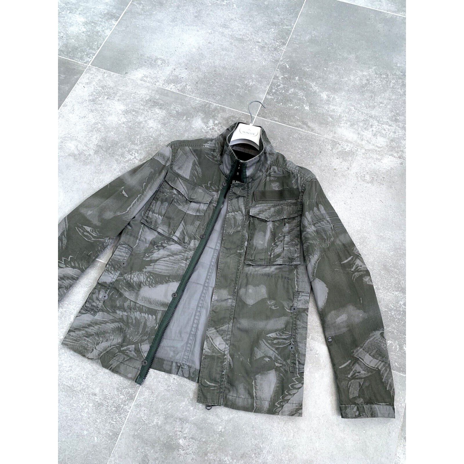 G-Star Men's G-STAR Raw Camo Overshirt Military Coat Jacket S EU 46 Size US S / EU 44-46 / 1 - 4 Thumbnail
