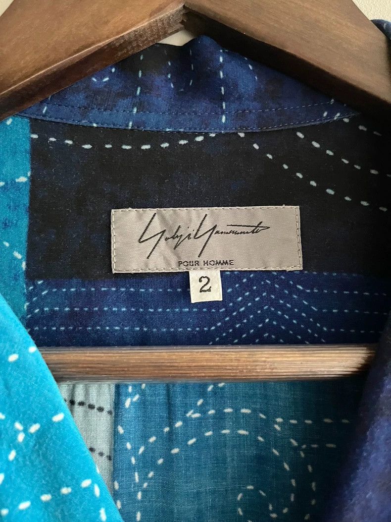 Yohji Yamamoto Yohji Yamamoto 2015 SS Blue Dye Long Shirt 2505-Nextarrow Size US M / EU 48-50 / 2 - 8 Thumbnail