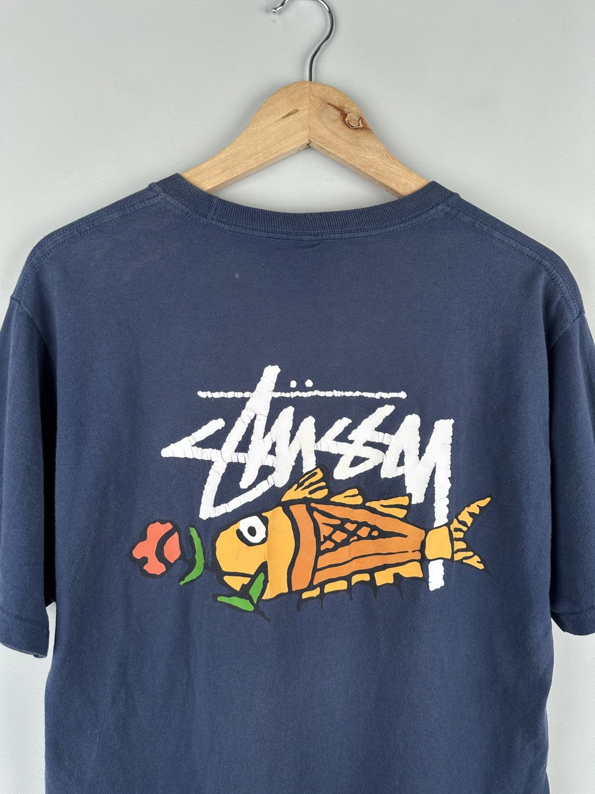 Stussy Vintage Stussy Fish Box Logo Tee Size US M / EU 48-50 / 2 - 6 Thumbnail