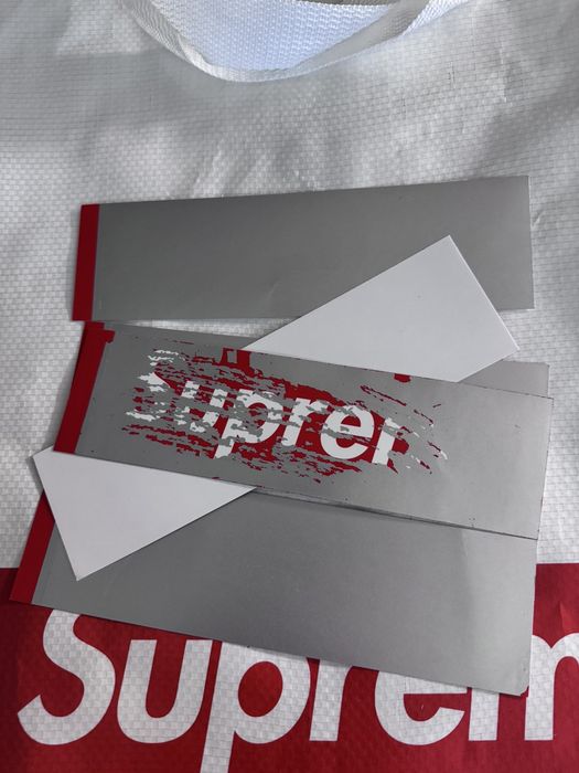 Scratch off outlet supreme sticker