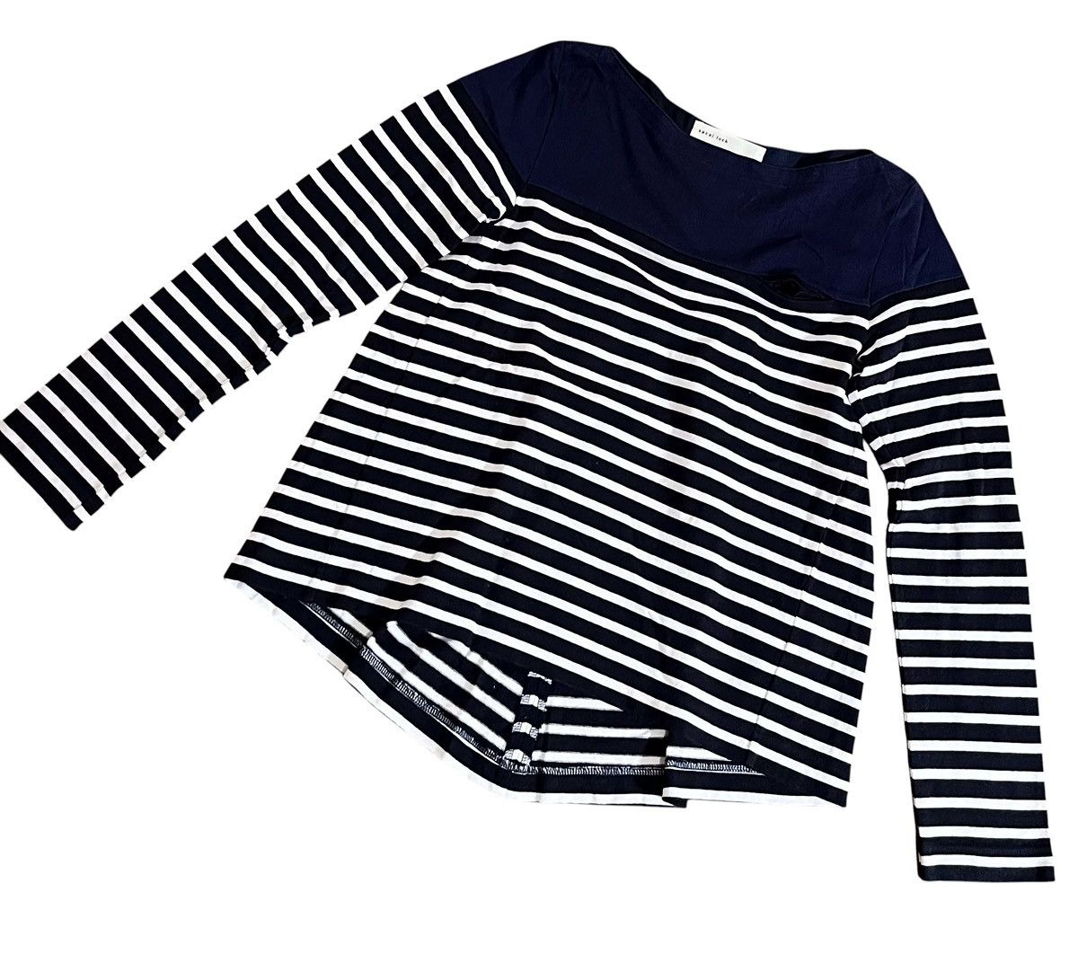 Sacai Vintage sacai luck striped boat neck long sleeve Size US S / EU 44-46 / 1 - 2 Thumbnail