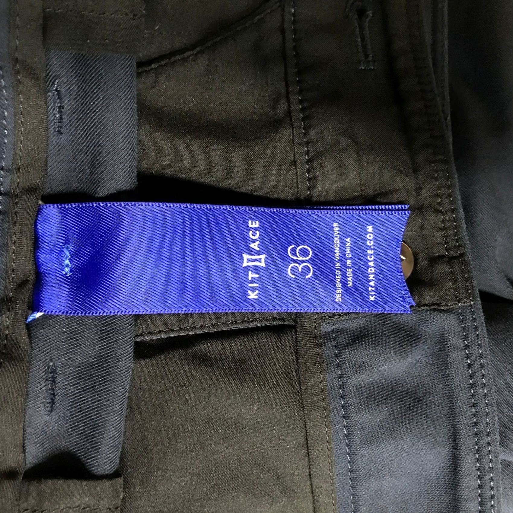 Vintage Kit and Ace Men's Performance Chino Pants Navy Size 36 Size US 36 / EU 52 - 7 Thumbnail