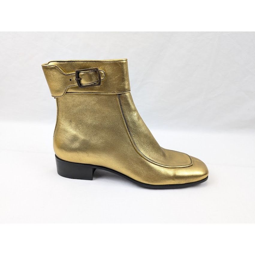 Saint Laurent Paris o1rshd1 Miles Boots in Gold Size US 9 / EU 42 - 1 Thumbnail
