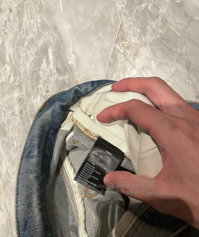 Amiri Amiri Size 30 Classic multi-element blue jeans Size US 30 / EU 46 - 4 Thumbnail