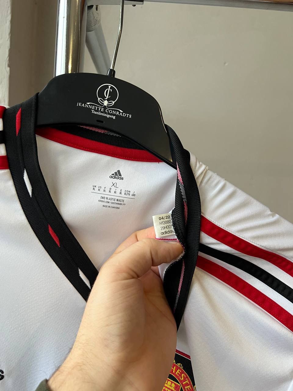 Adidas 2022/23 MANCHESTER UNITED AWAY SOCCER JERSEY FOOTBALL SHIRT Size US XL / EU 56 / 4 - 8 Thumbnail