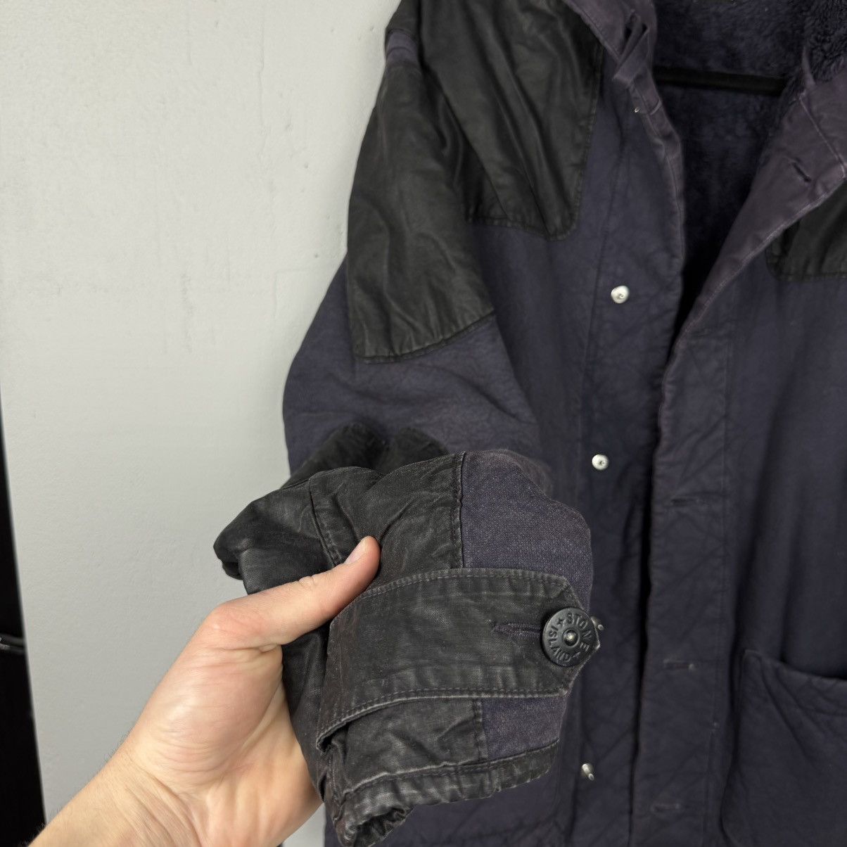 Stone Island Vintage Stone Island Leather Fur 2001’s Jacket Size US L / EU 52-54 / 3 - 5 Thumbnail