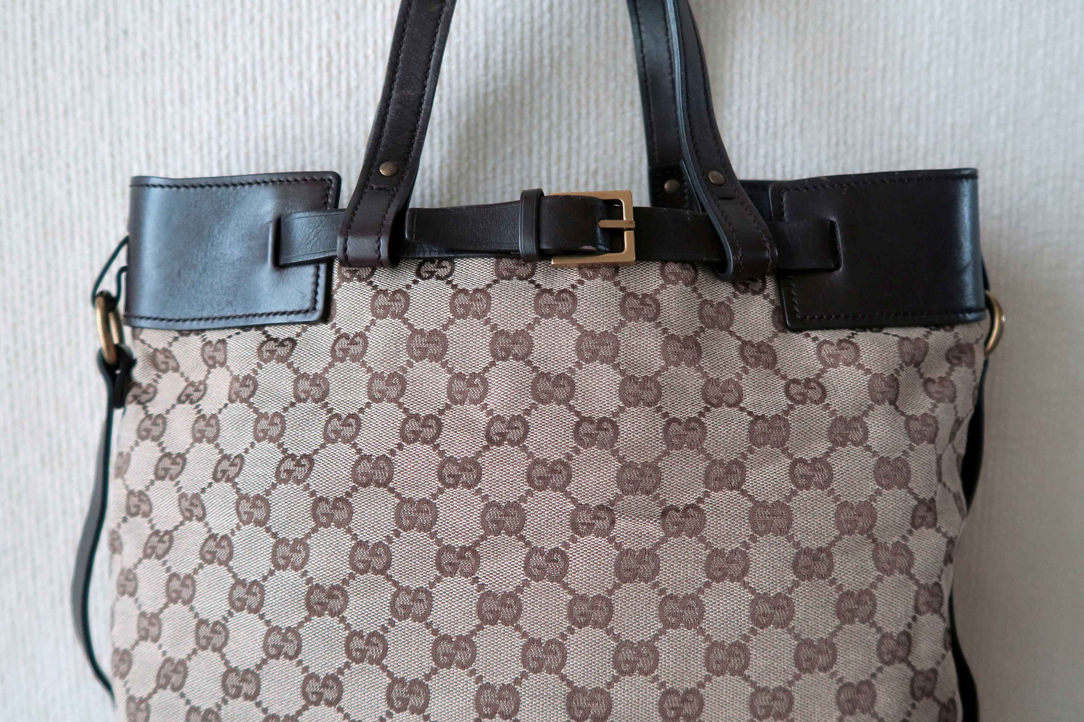 Gucci Gucci GG Monogram Canvas Buckle Tote Bag Size ONE SIZE - 2 Thumbnail