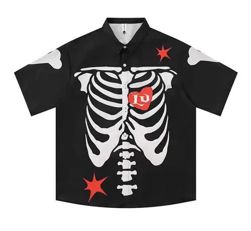 Japanese Brand Masuda x Genji Vintage Hip Hop Skull Shirt Size US L / EU 52-54 / 3 - 1 Thumbnail
