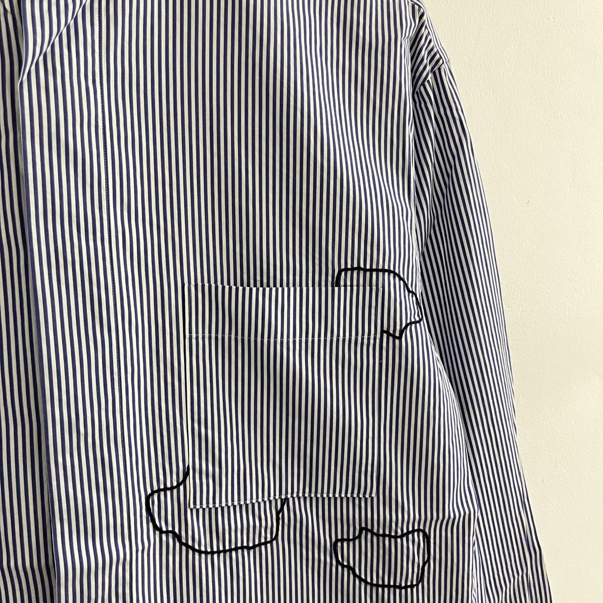 Jil Sander × Uniqlo Jil Sander X Uniqlo Blue Striped Button Up Shirt Size US S / EU 44-46 / 1 - 5 Thumbnail