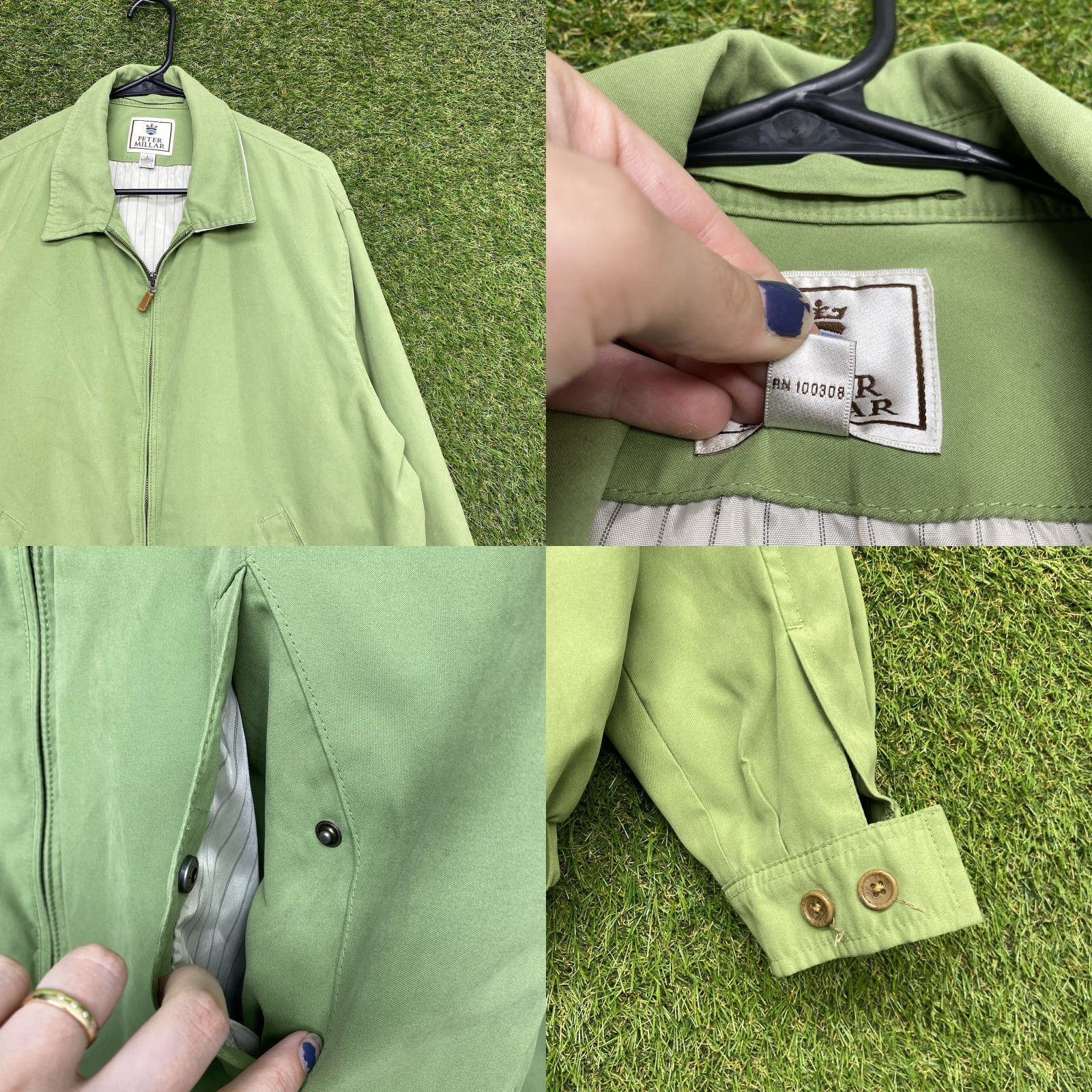 Peter Millar Peter Millar Golf Jacket Mens L Green Windbreaker Regular Size Jacket Size US L / EU 52-54 / 3 - 8 Thumbnail
