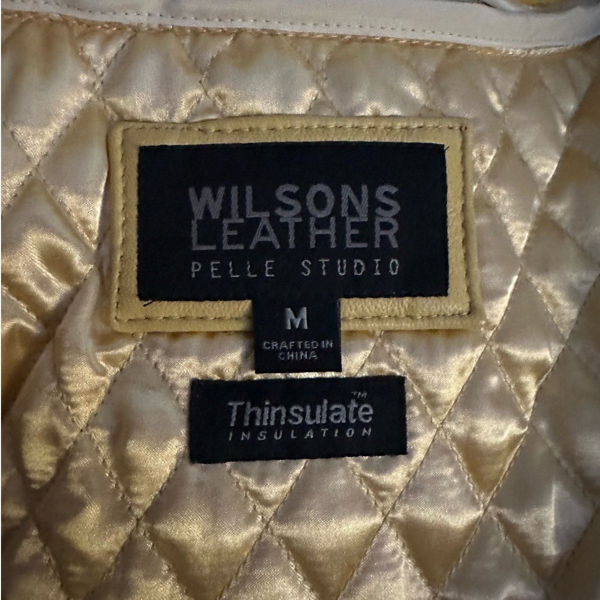 Wilsons Leather Wilsons Tan Leather Moto Jacket Blazer Size M / US 6-8 / IT 42-44 - 9 Thumbnail