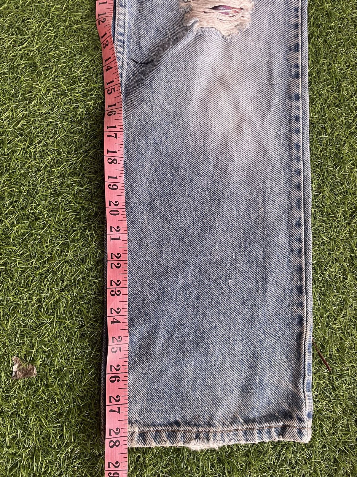 Vintage AUTHENTIC CUSTOM DENIM PACTHWORK Size US 34 / EU 50 - 8 Thumbnail