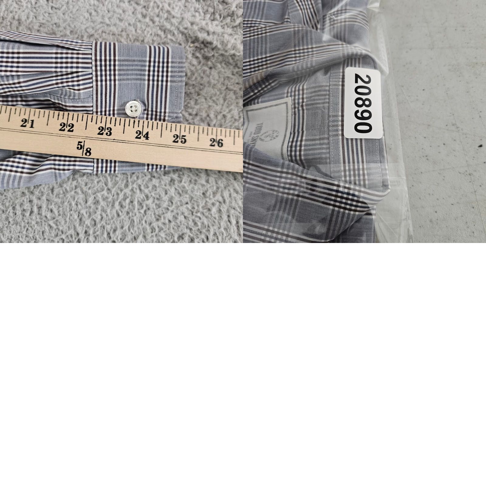 Todd Snyder Todd Snyder Dress Shirt Mens 16.5 34/35 Grey Glen Check Button Up Long Sleeve Shirt Size 46R - 9 Thumbnail