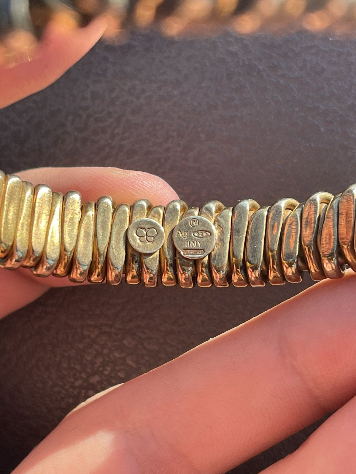 Bottega Veneta Bottega Veneta Silver 925 Bracelet Golden Plating Archive Size ONE SIZE - 22 Thumbnail