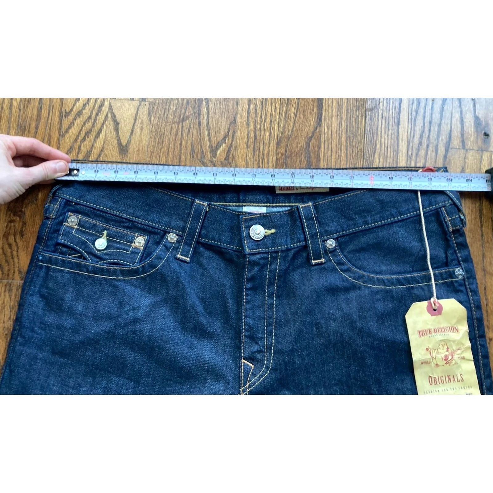 True Religion True Religion Shorts Jeans 5-Pocket Denim Relaxed Men's 38 Blue NWT Flap Pocket Size US 38 / EU 54 - 7 Thumbnail