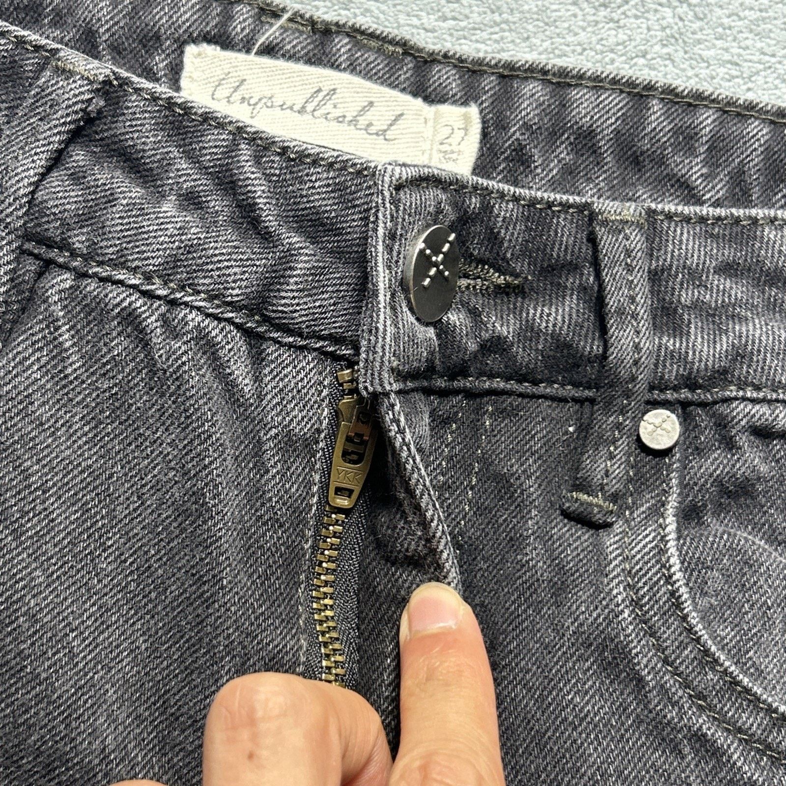 JNCO Beyond Baggy Jeans Womens 27 28x26 Raw Hems Barrel Hamilton Size 26" / US 2 / IT 38 - 8 Thumbnail