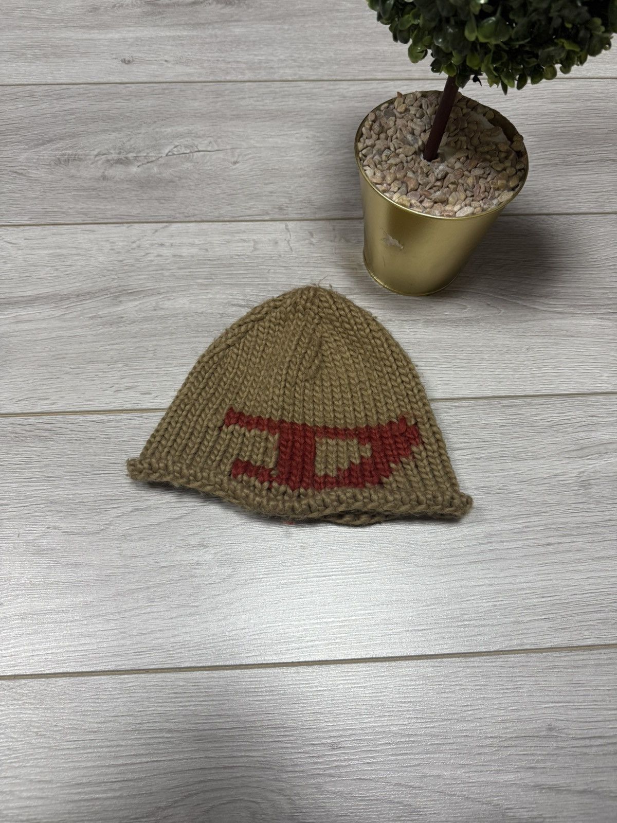 Diesel Diesel vintage knitted wool hat big D logo Size ONE SIZE - 2 Thumbnail