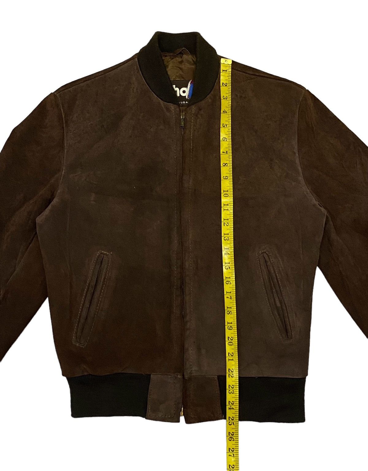 Schott Vintage Schott Suede Leather Bomber Jacket Size 38 Size US S / EU 44-46 / 1 - 5 Thumbnail