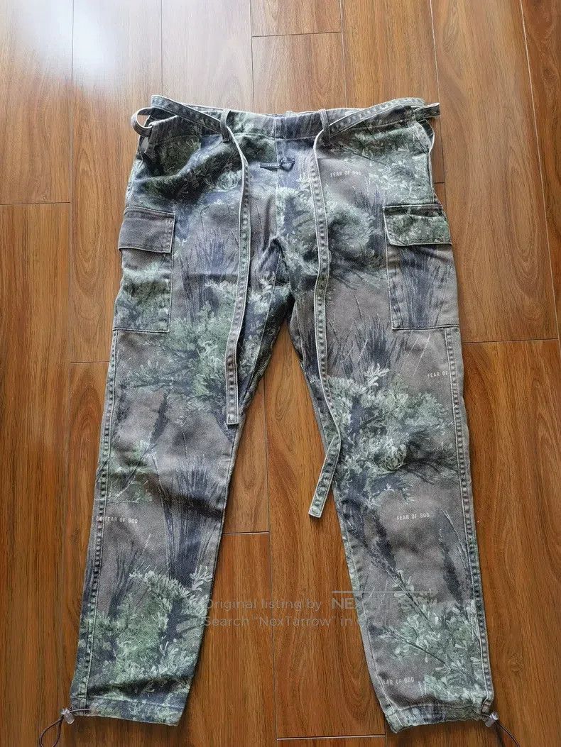 Fear of God Fear of God Branch camouflage streamer cargo pants Size US 34 / EU 50 - 1 Thumbnail