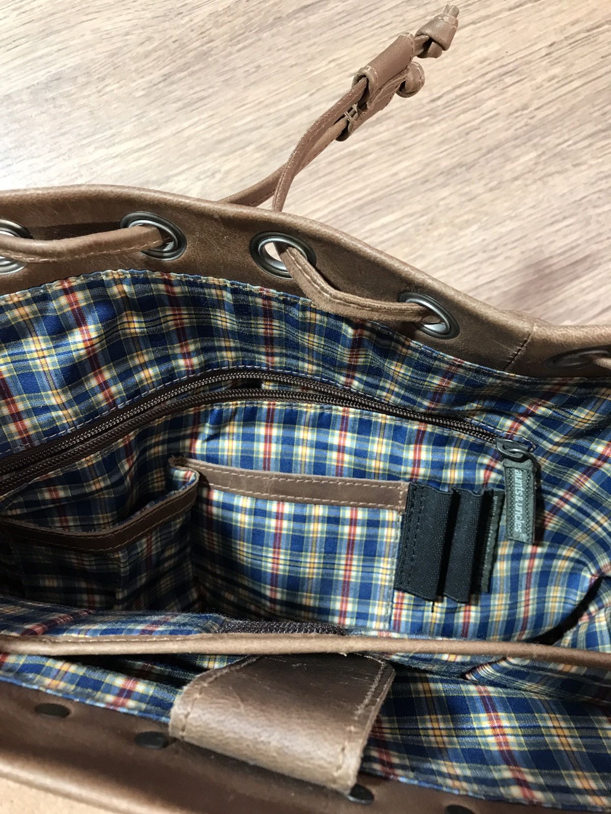 Designer × Leather Aunts & Uncles Leather Backpack rare Size ONE SIZE - 10 Thumbnail