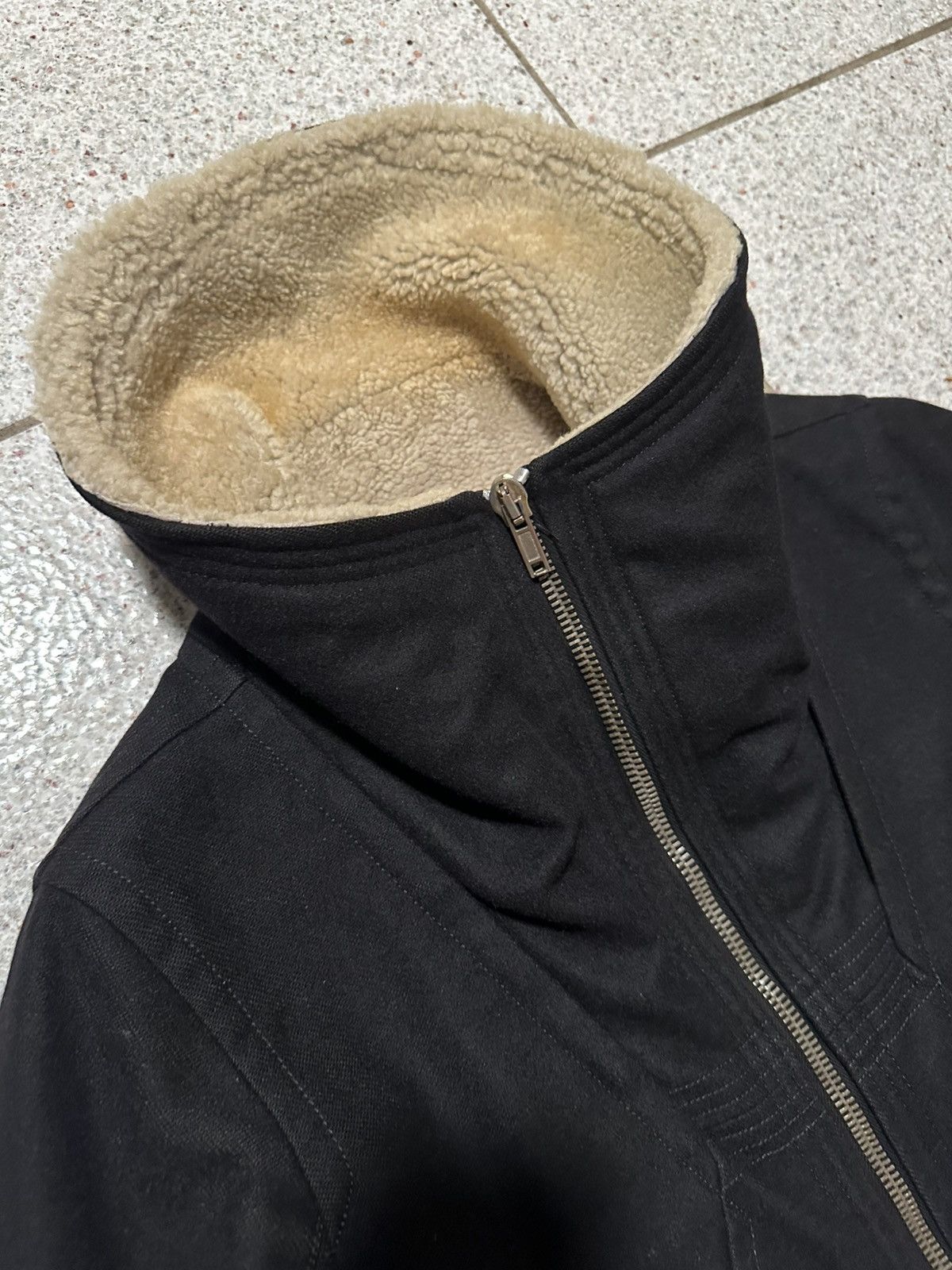 Rick Owens Rick Owens FW08 “Stag” Wool Shearling Geojacket Size US M / EU 48-50 / 2 - 4 Thumbnail