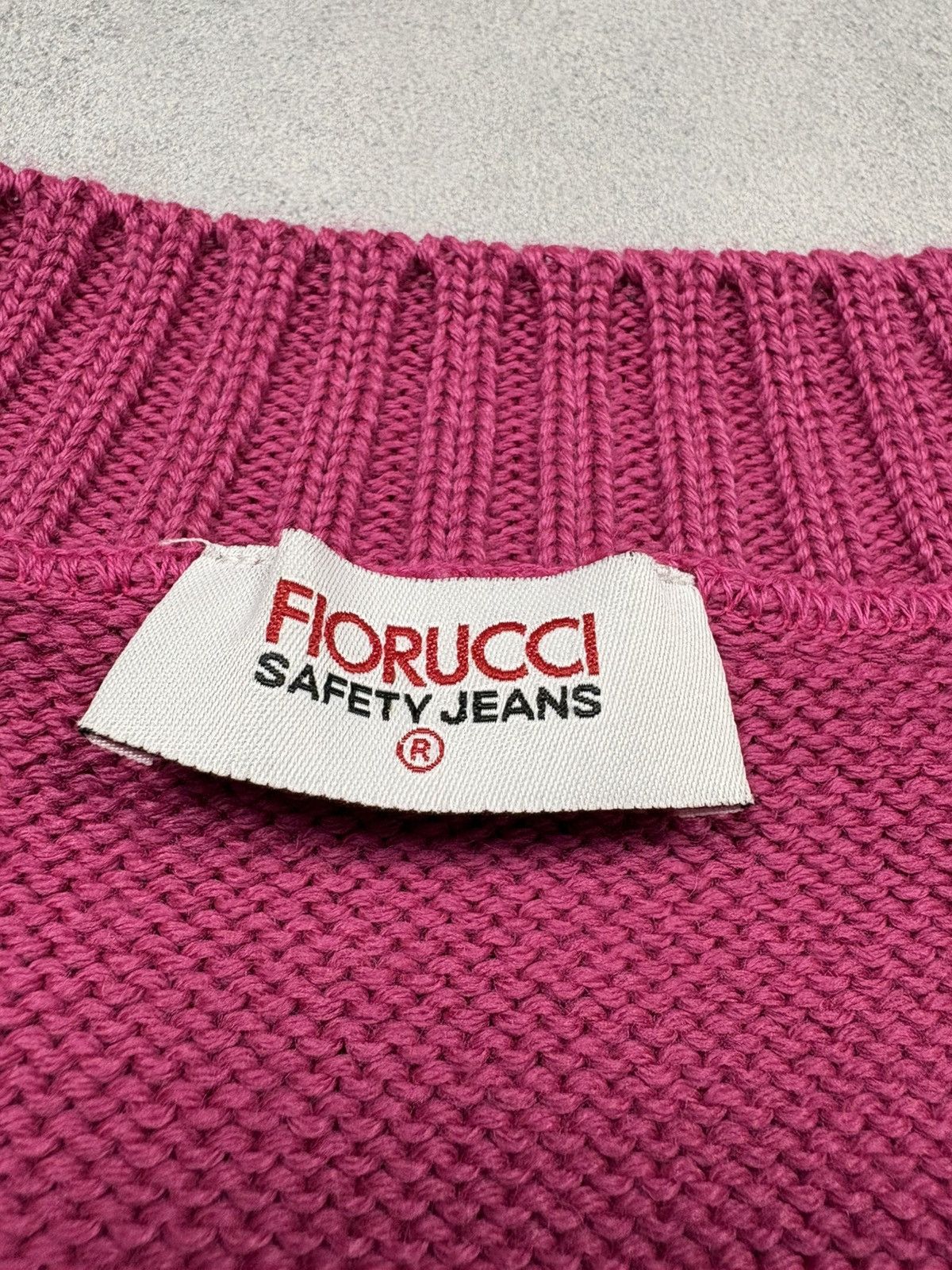 Fiorucci Fiorucci Pink Bunny Knit Sweater Wool Blend V Neck XL Y2K Size XL / US 12-14 / IT 48-50 - 15 Thumbnail