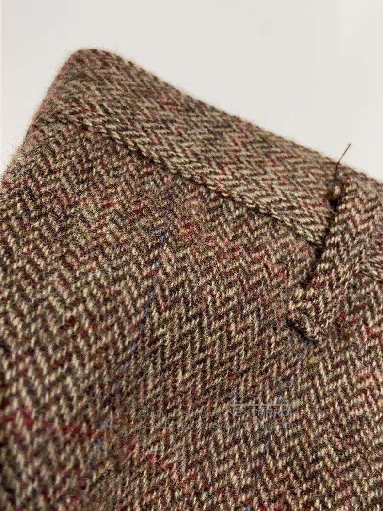 Comme des Garcons Comme Des Garcons size M Brown herringbone wide-leg pants Size 25" / US 0 / IT 36 - 3 Thumbnail