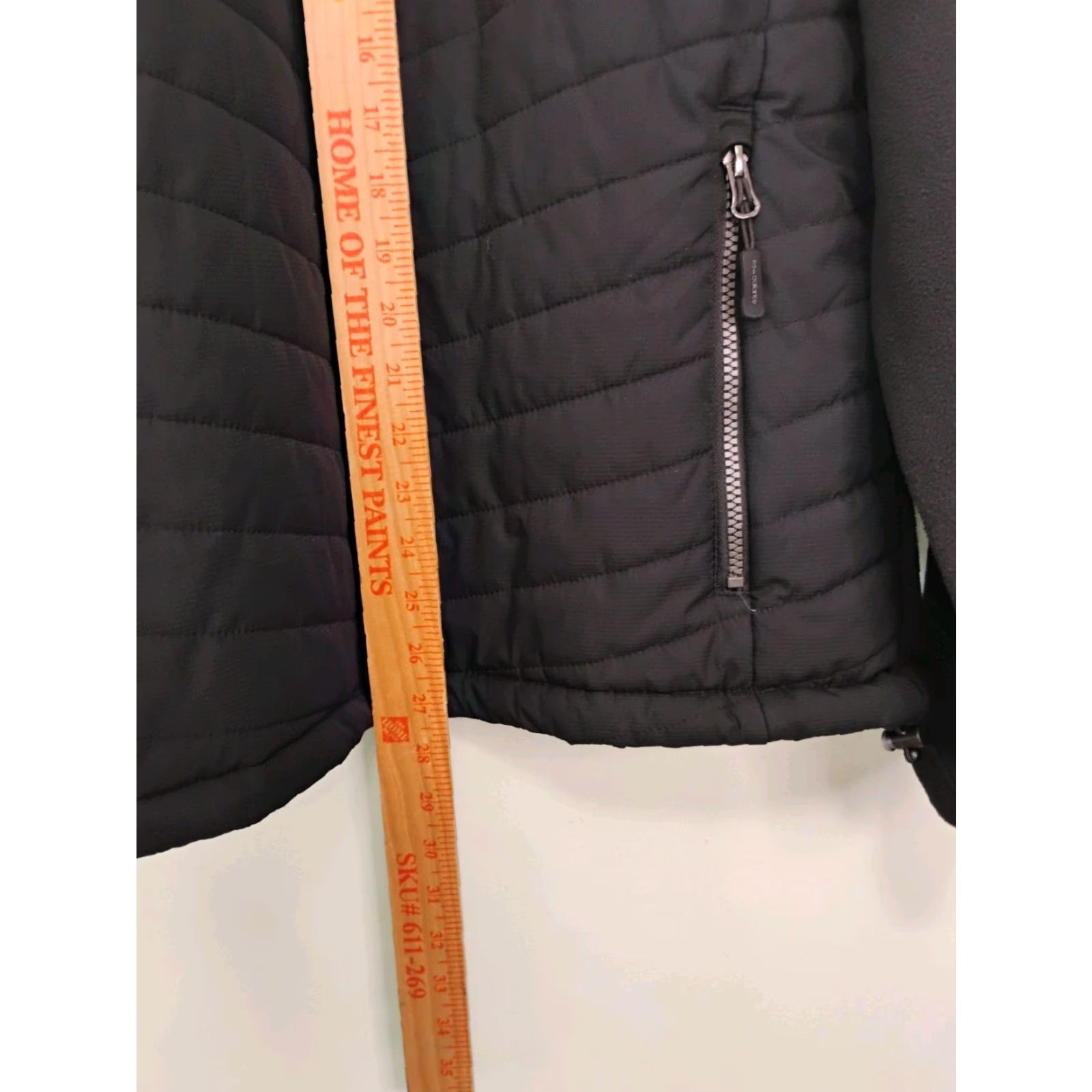 New Balance New Balance Full Zip Fleece Quilted Hooded Jacket Medium Black Long Sleeve Women Size M / US 6-8 / IT 42-44 - 5 Thumbnail
