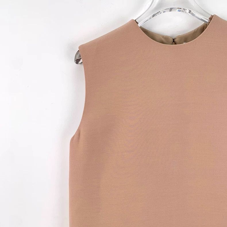 Dior Dior Bare pink wool round neck sleeveless dress 2506-Nextar Size XS / US 0-2 / IT 36-38 - 3 Thumbnail