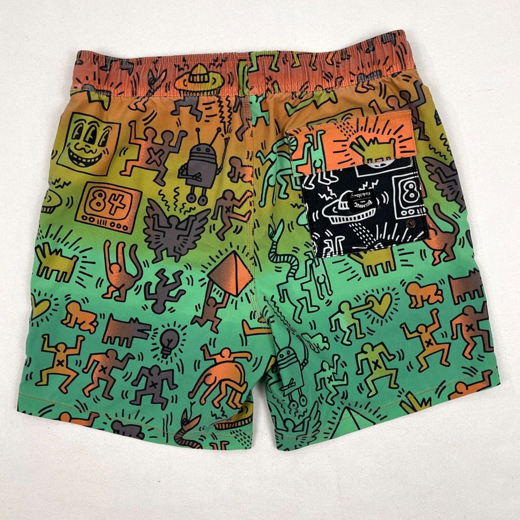Billabong VINTAGE Billabong Keith Haring Swim Trunks Mens S Unlined Bash Layback Boardshorts 6x N/A Size ONE SIZE - 7 Thumbnail