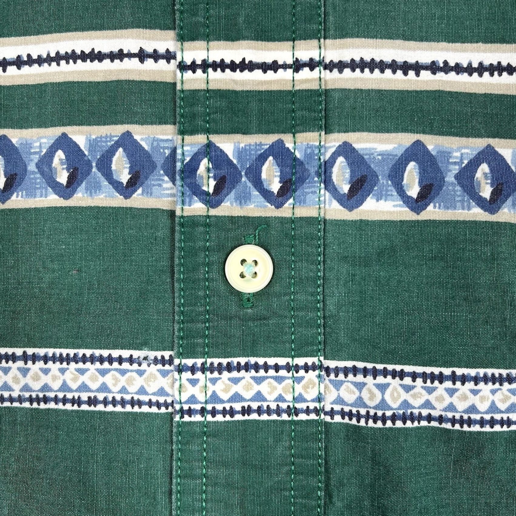 Chaps VINTAGE Chaps Ralph Lauren Button-Up Shirt Men’s M Green Striped Casual, Workwear, 90s, Preppy, Retro Mens Size US M / EU 48-50 / 2 - 7 Thumbnail