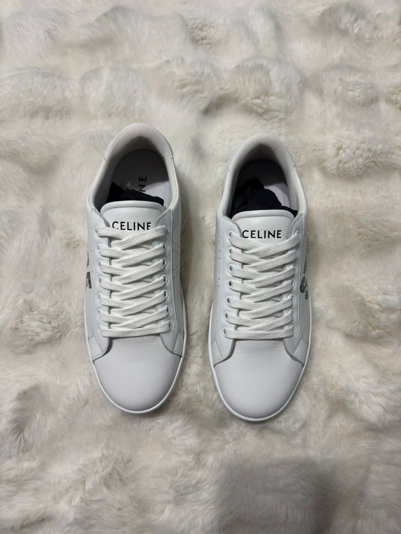 Celine Celine Little White Shoes 2502-Nextarrow Size US 6 / EU 39 - 3 Thumbnail