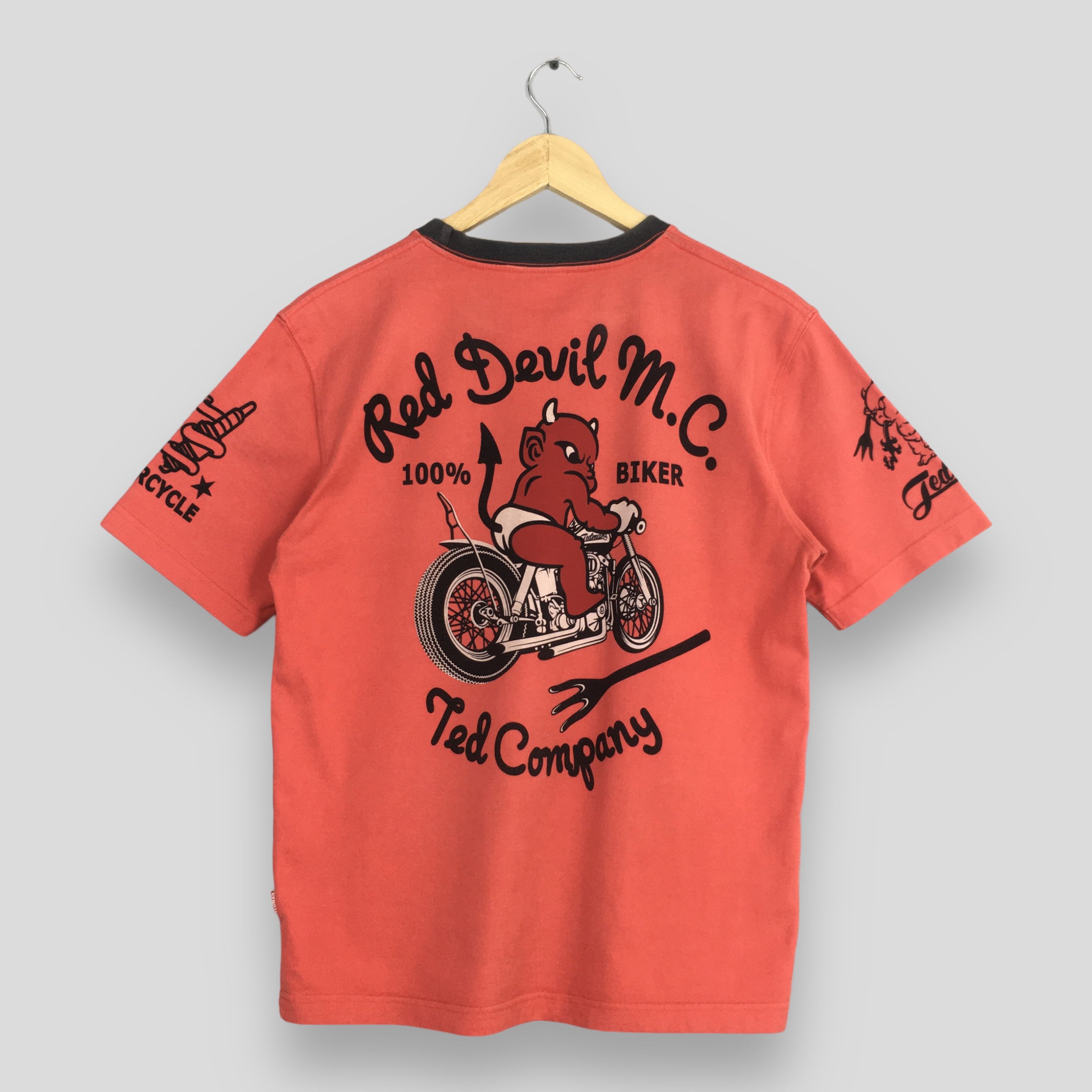 Other Ted Company Angry Teddy Red Devil M.C. Bikers T shirt S Size US S / EU 44-46 / 1 - 8 Thumbnail
