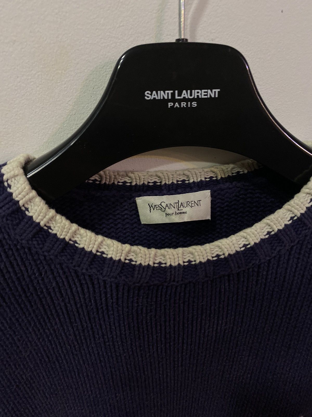 Yves Saint Laurent Heavy YSL Sweater Knit Size US XL / EU 56 / 4 - 4 Thumbnail